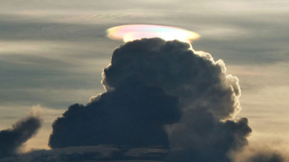 The weirdest rainbow I've ever seen looks like a nuclear bomb